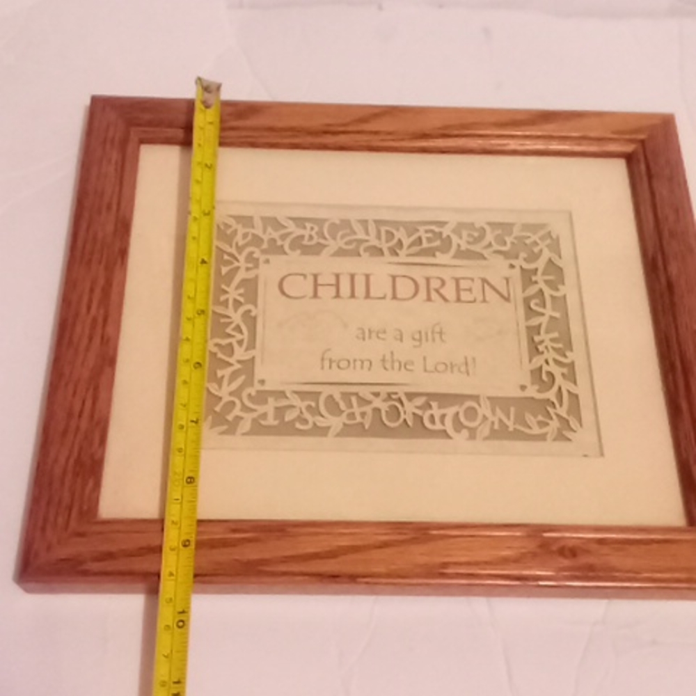 Vintage home decor "children are a gift from the Lord